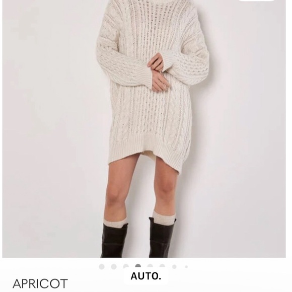 APRICOT Sweaters - APRICOT Women's Cream Sweater-Dress